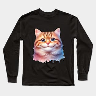 Smiley cutie cat Long Sleeve T-Shirt